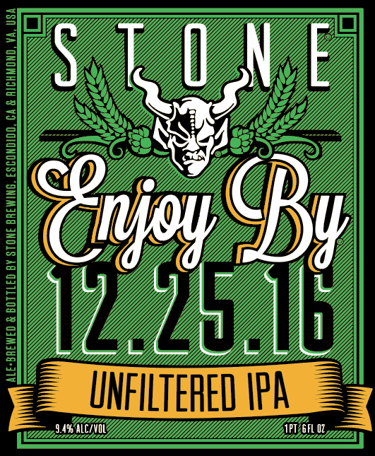 Stone Enjoy By 12.25.16 Unfiltered IPA