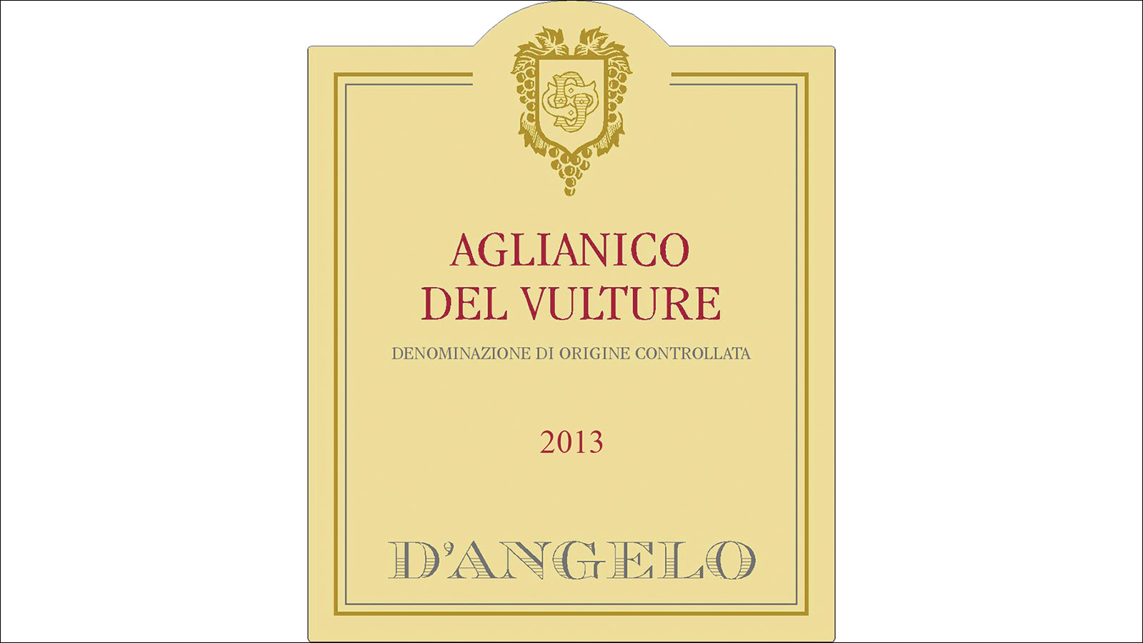 2013 d’Angelo Aglianico Del Vulture