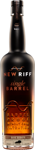Bourbon single barrel bottle