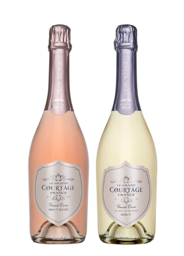 le grand courtage rose and blanc